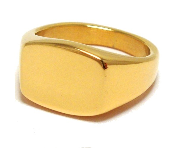 Gold - Teräksinen kantasormus