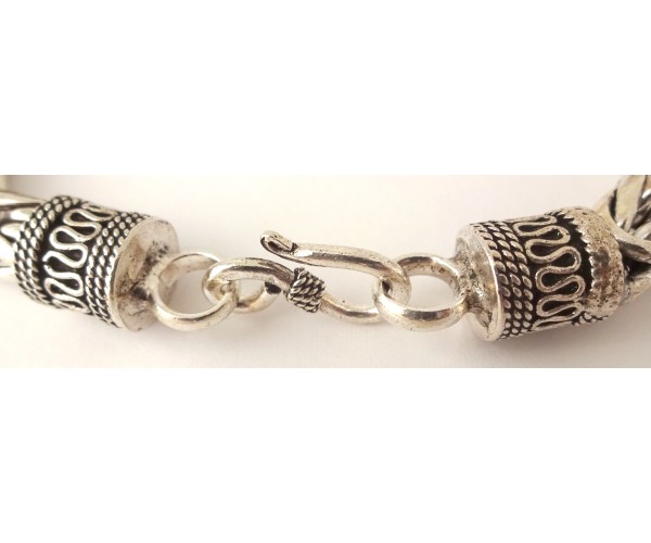 Viikinki - Hopeinen ranneketju / 10mm / 95-122g / 20-24cm
