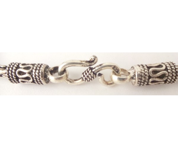 Viikinki - Hopeinen ranneketju / 3mm / 12,9-15,2g / 18-22cm