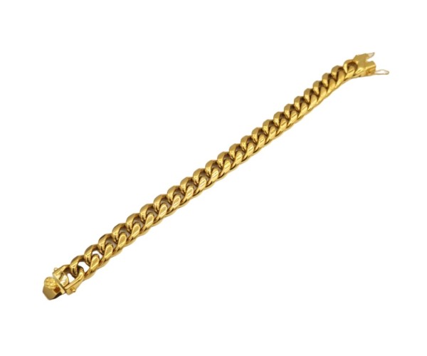 Teräksinen panssariketju / 12 mm / 21cm / kullattu