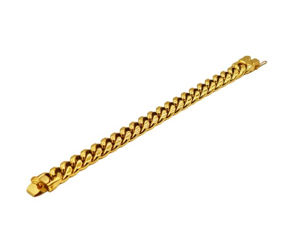 Teräksinen panssariketju / 14 mm / 21cm / kullattu