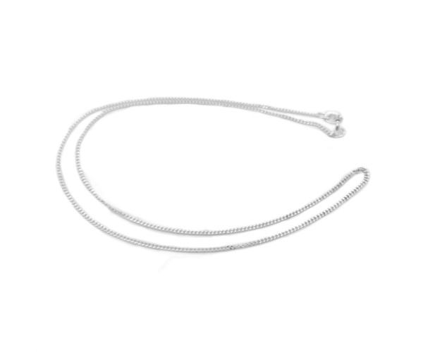 Hopeinen kaulaketju 1,5-2,8g / 40-55 cm / 1mm