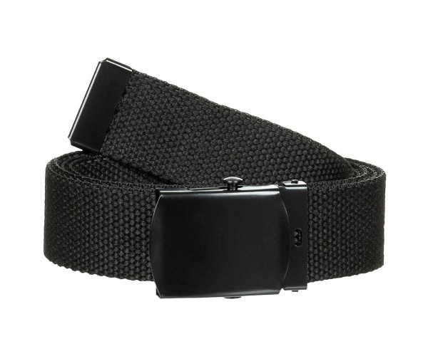 Musta Canvasvyö metallisoljella Musta Canvasvyö metallisoljella