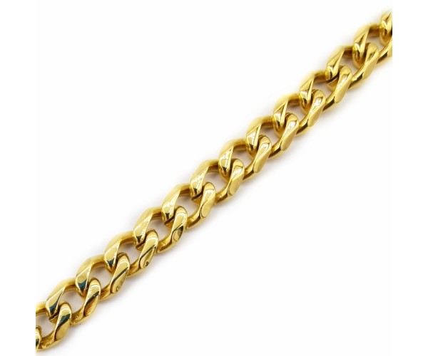 Teräksinen panssariketju / kullattu / 5 mm / 50-60 cm
