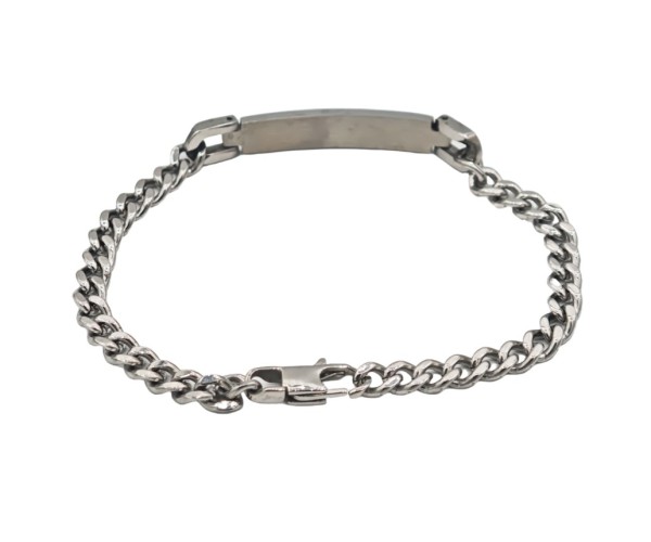 Teräksinen panssariketju laatalla  / 6 mm / 20cm