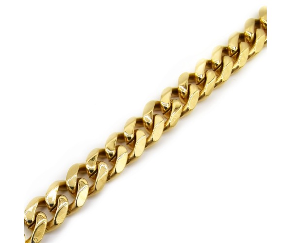 Teräksinen panssariketju / kullattu / 7 mm / 50-60 cm