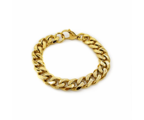 Teräksinen panssariketju / kullattu / 11 mm / 18-23cm