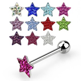 Star Barbell [1,6 mm * 16 mm] - Kirurginteräs