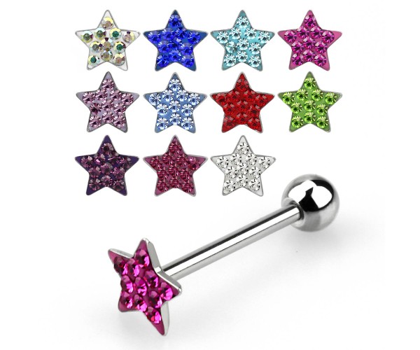 Star Barbell [1,6 mm * 16 mm] - Kirurginteräs