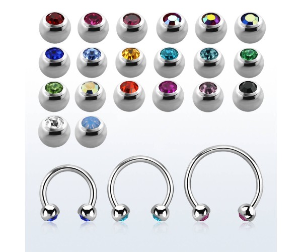 Zircon Hevosenkenkä [1,0 mm * 8 mm] - Kirurginteräs