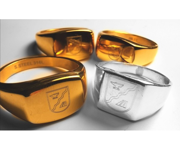 Gold - Teräksinen kantasormus