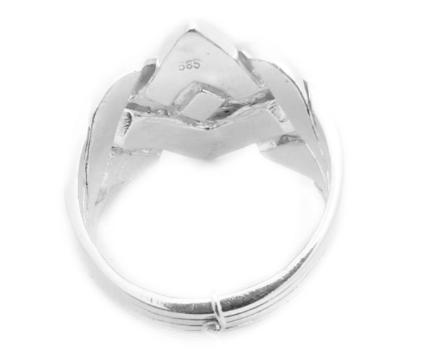 Oriental pirunnyrkki - Hopeasormus, 4-osainen