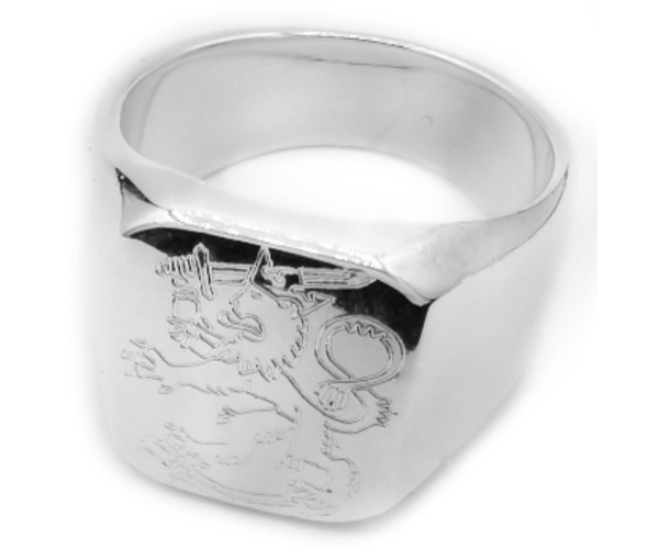 Suomileijona Ukko - Hopeinen kantasormus