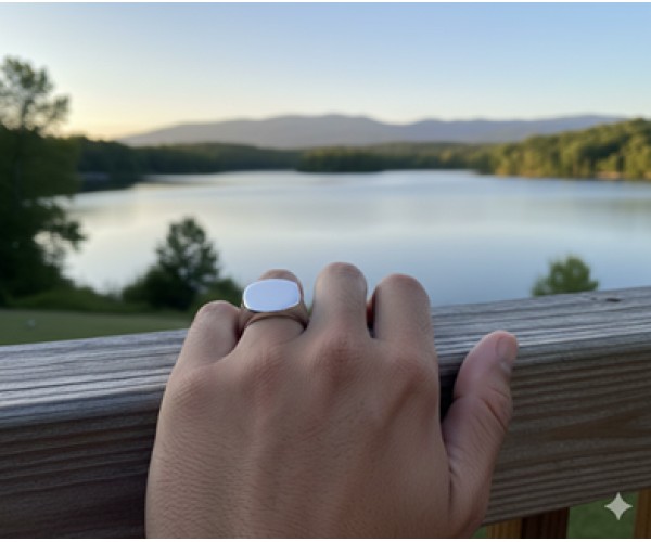 Ahti -  Hopeinen kantasormus