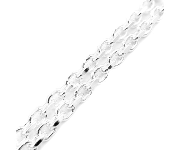 Hopeinen ankkuriketju / 6 mm / 74g / 60cm