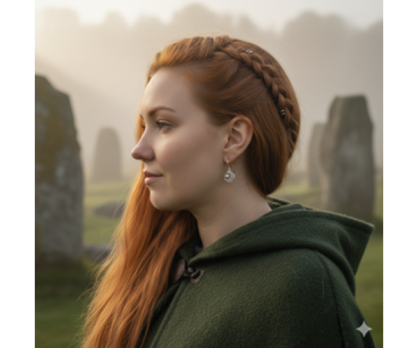 Grian Gealach - Hopeiset korvakorut