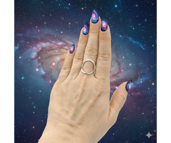 Kehä freesize - Hopeasormus