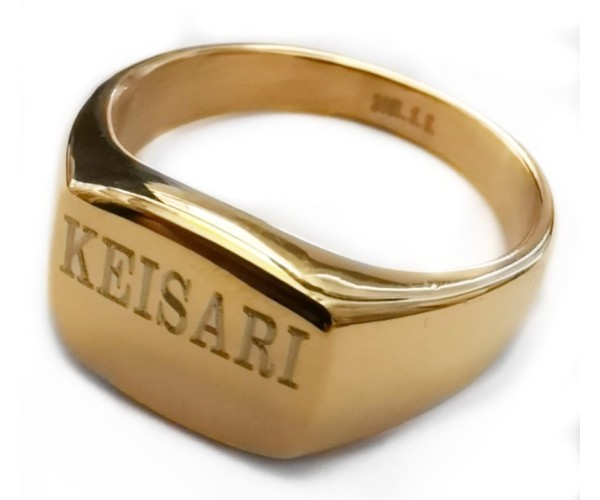 Gold - Teräksinen kantasormus