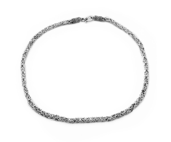 Hopeinen kuningasketju 48-56g /50-60cm / 4mm