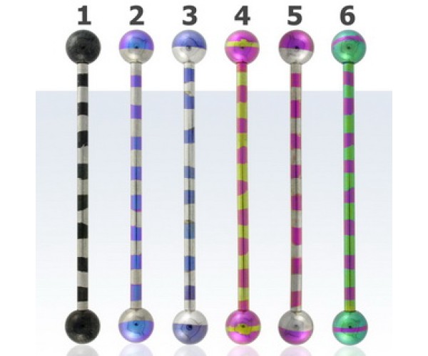 Raidat - Industrial barbell [1,6 mm * 38 mm] - Kirurginteräs