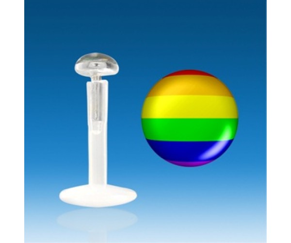 Pride - Huulikoru [1,2 mm * 8 mm] - Hopea & "bio flexible" -tappi