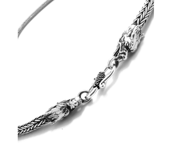 Dragon - Hopeinen kaulaketju 4mm / 47-54g / 50-60 cm