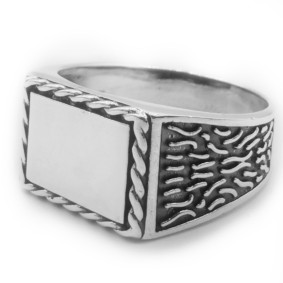 Sampo -  Hopeinen kantasormus