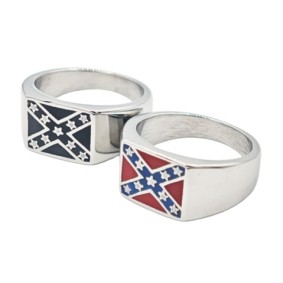 Etelävaltioiden lippu - Teräksinen kantasormus