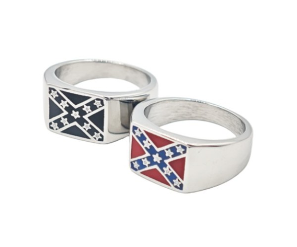 Etelävaltioiden lippu - Teräksinen kantasormus