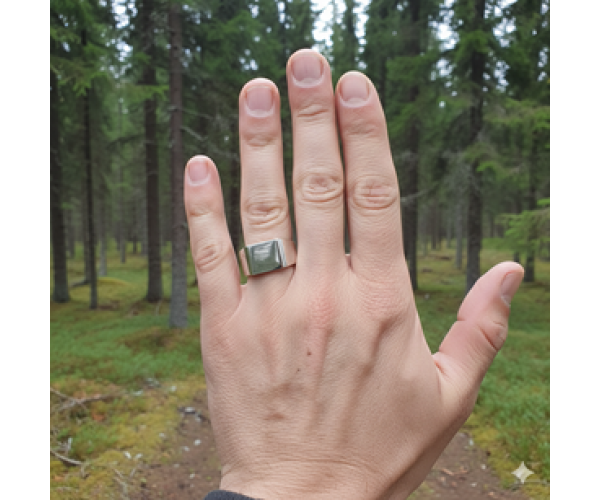 Tapio -  Hopeinen kantasormus