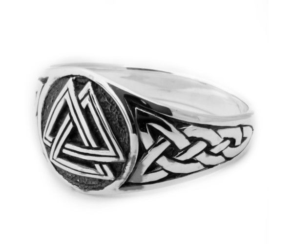 Valknut - Hopeasormus
