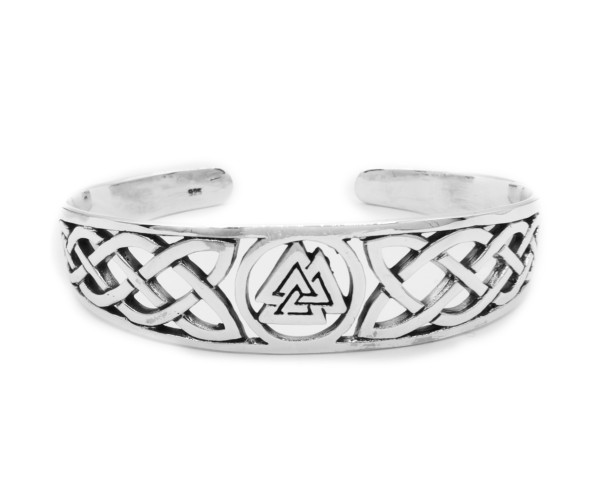 Valknut - Hopeinen rannekoru